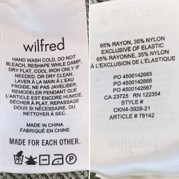 Aritzia Wilfred Cayenne Cropped Knit Halter Top Sage Green Size M - Picture 10 of 12